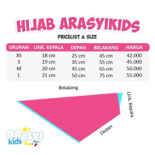 Pricelist Hijab Instan ArasyiKids